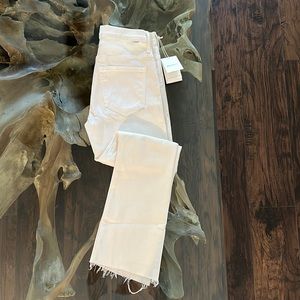 MOTHER white jeans, size 27